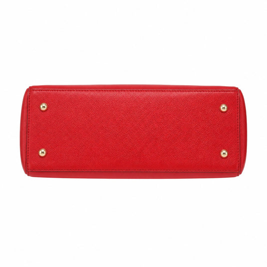 Opelcarry Red Faux Leather Handbag