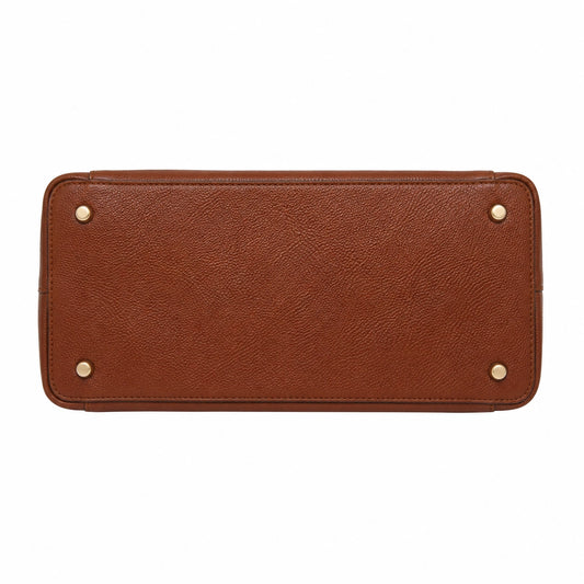 Opelcarry Brown Faux Leather Handbag